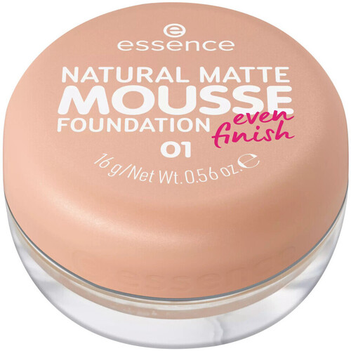 beleza Mulher Base rosto Essence Natural Matte Mousse Foundation - 01 Rosa