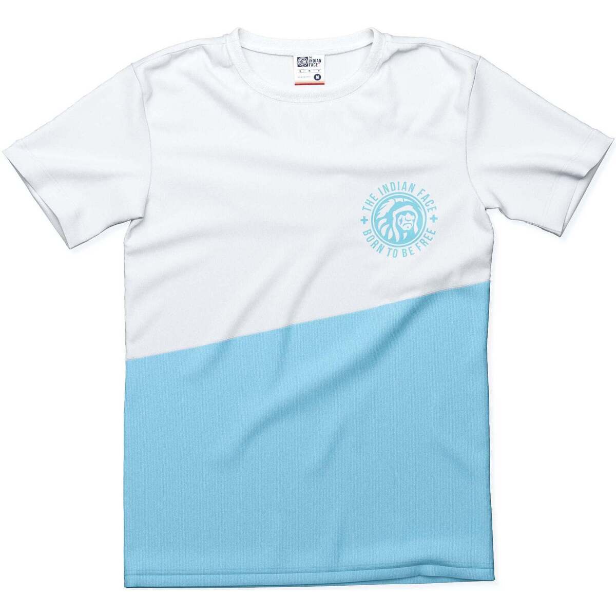 Textil T-Shirt mangas curtas stickad sweatshirt i ombré Maverick Branco