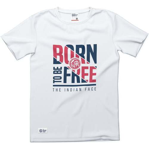 Textil T-Shirt mangas curtas Desejo receber os planos dos parceiros de ShinShops Born to be Free Branco