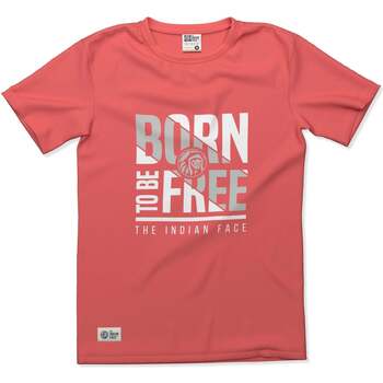 Textil T-Shirt mangas curtas The Indian Face Born to be Free Vermelho