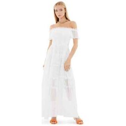 Textil Mulher Vestidos Guess W4GK40 WG4Y2-G011 Branco