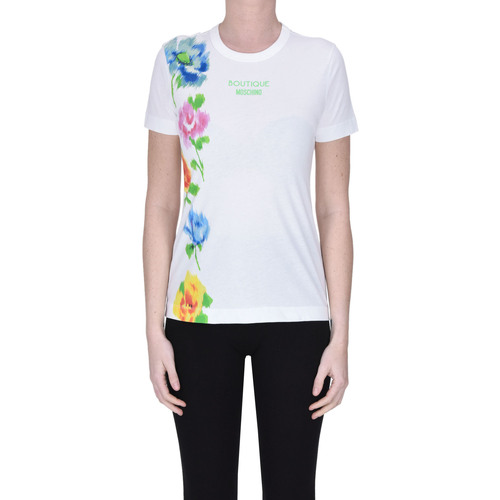 Textil Mulher T-shirts e Pólos Moschino TPS00003119AE Branco