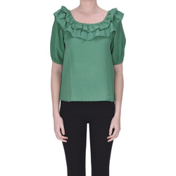 Textil Mulher Tops sem mangas 1964 Honore Shoes TPT00003056AE Verde