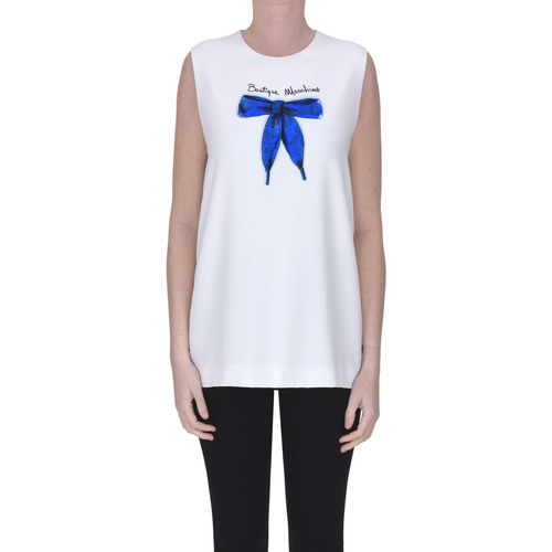 Textil Mulher T-shirt mangas compridas Moschino TPT00003123AE Branco