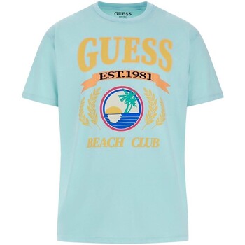 Textil Homem T-Shirt mangas curtas Guess  Multicolor