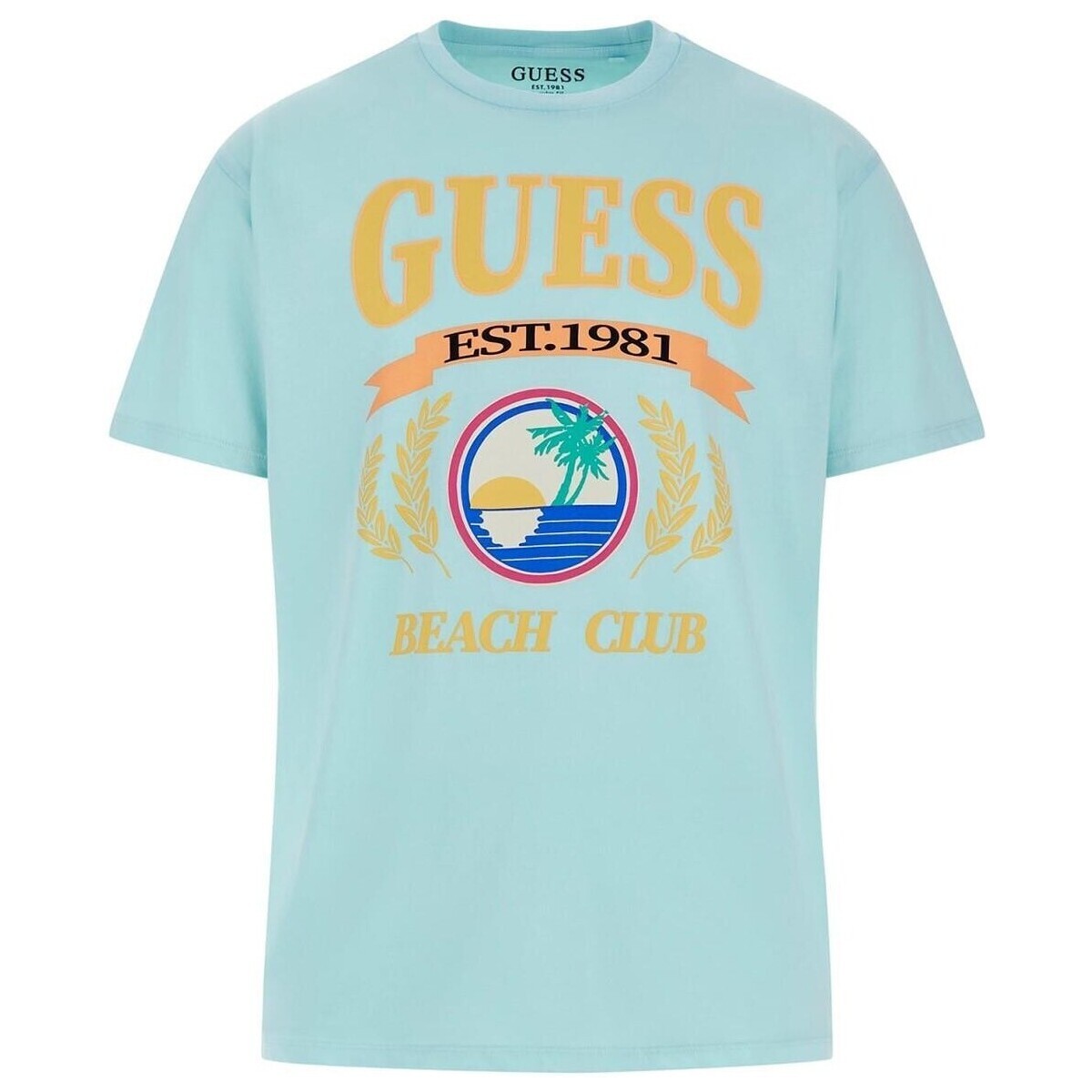Textil Homem T-Shirt mangas curtas Guess  Multicolor
