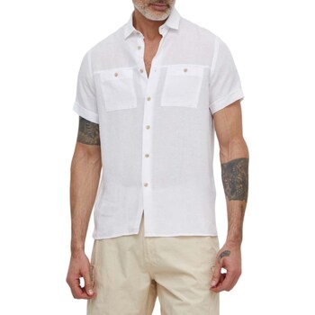 Textil Homem Camisas mangas comprida Liu Jo M124P201POCKETLINEN Branco