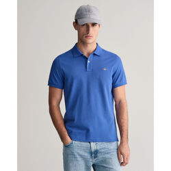 Textil Homem T-shirts e Pólos Gant Polo em algodão piqué Shield regular fit Azul