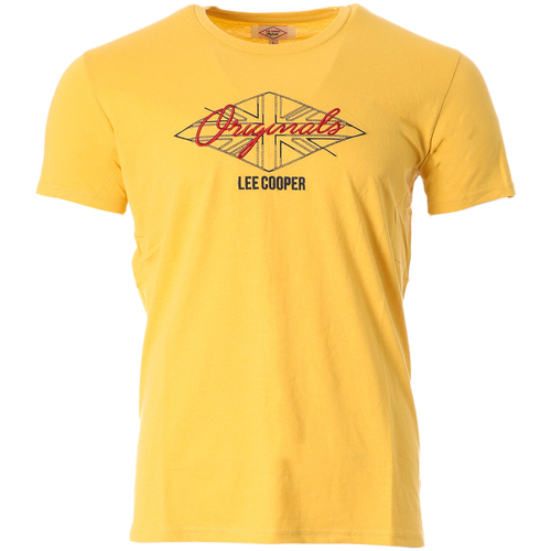 Textil Homem T-shirts e Pólos Lee Cooper  Amarelo