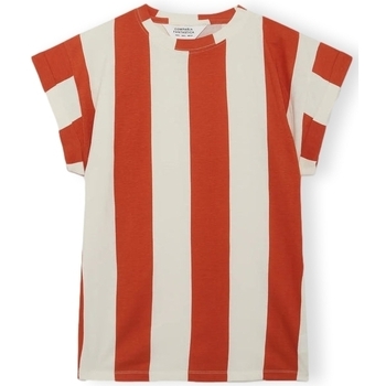 Textil Mulher Sweats Compania Fantastica COMPAÑIA FANTÁSTICA T-shirt 42103 - White/Rust Laranja