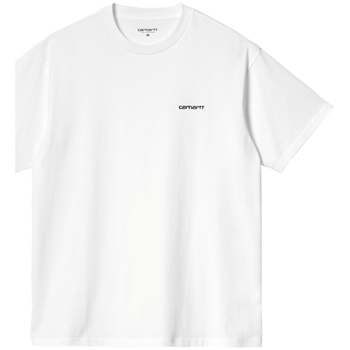 Textil T-Shirt mangas curtas Carhartt S/S SCRIPT EMBRO Branco