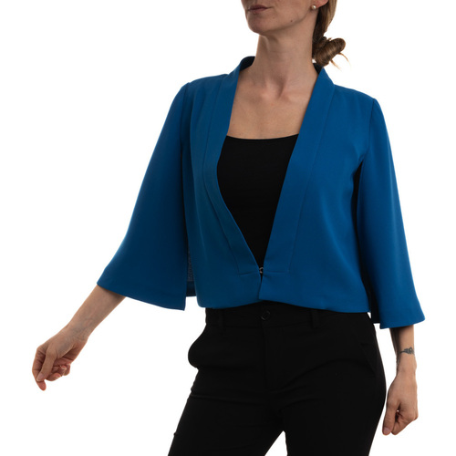 Textil Mulher Jaquetas Camisolas e casacos de malha 15041012 Azul