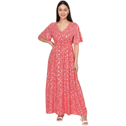 Textil Mulher Vestidos compridos La Modeuse 71652_P168434 Vermelho