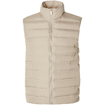 Textil Homem Quispos Selected Barry Quilted Gilet Pure Cashmere Bege