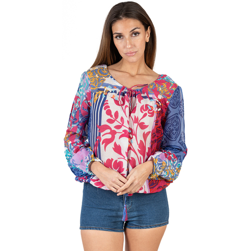 Textil Mulher Chinelos / Tamancos Isla Bonita By Sigris Camisa Multicolor