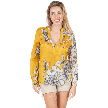 Textil Mulher Tops / Blusas Isla Bonita By Sigris Camisa Amarelo