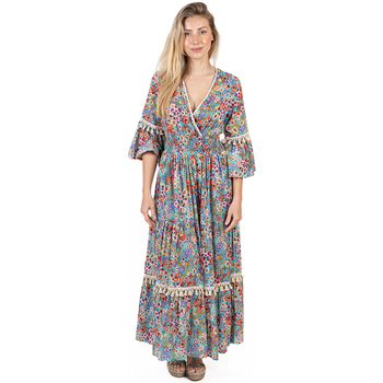Textil Mulher Vestidos compridos Isla Bonita By Sigris Tom sobre tom Multicolor