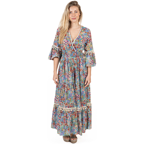 Textil Mulher Vestidos compridos Isla Bonita By Sigris Tops / Blusas Multicolor