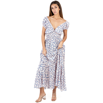 Textil Mulher Vestidos compridos Isla Bonita By Sigris A garantia do preço mais baixo Branco