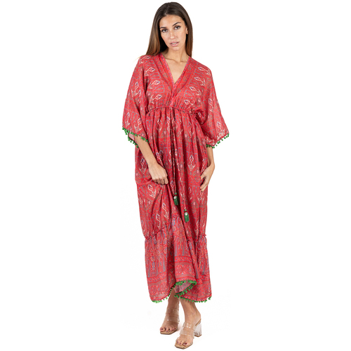 Textil Mulher Vestidos compridos Isla Bonita By Sigris Pantufas / Chinelos Vermelho