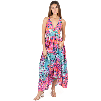 Textil Mulher Vestidos compridos Isla Bonita By Sigris A garantia do preço mais baixo Rosa