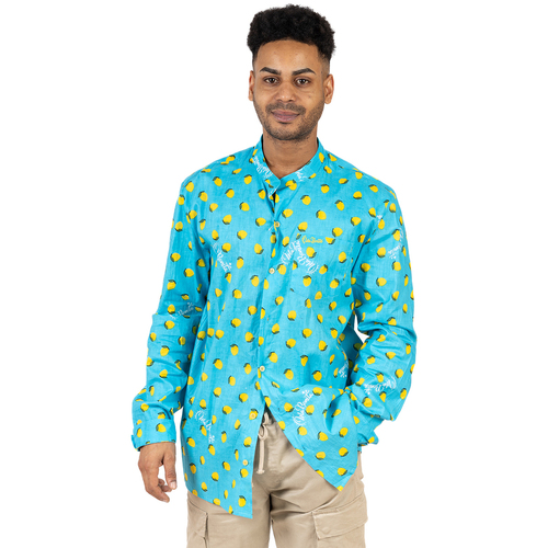 Textil Mulher camisas Isla Bonita By Sigris Camisa Masculina Azul