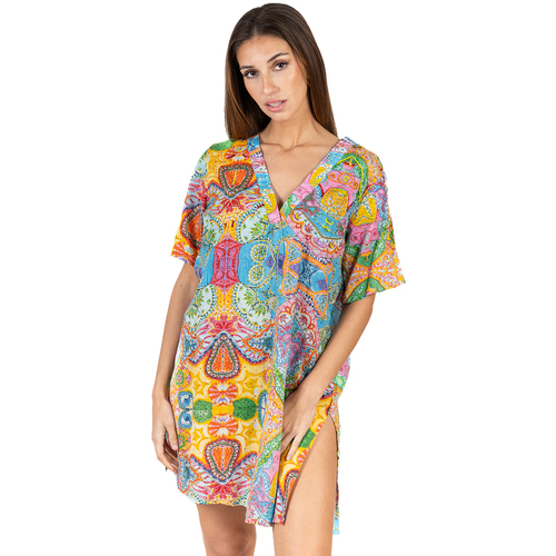 Textil Mulher Vestidos Isla Bonita By Sigris Kurta Multicolor