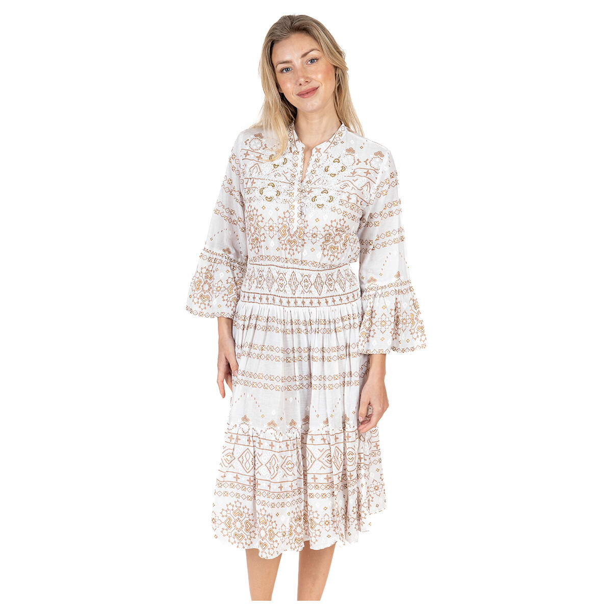 Textil Mulher Vestidos curtos Isla Bonita By Sigris Vestir Branco