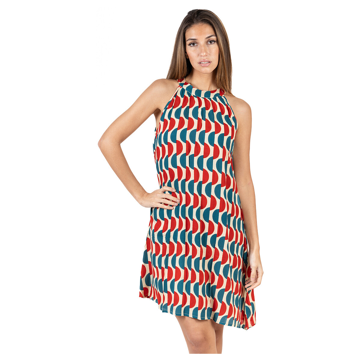Textil Mulher Vestidos curtos Isla Bonita By Sigris Vestir Multicolor