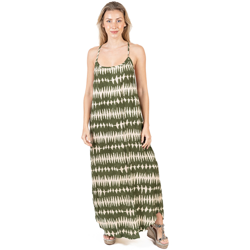 Textil Mulher Vestidos compridos Isla Bonita By Sigris Vestir Verde