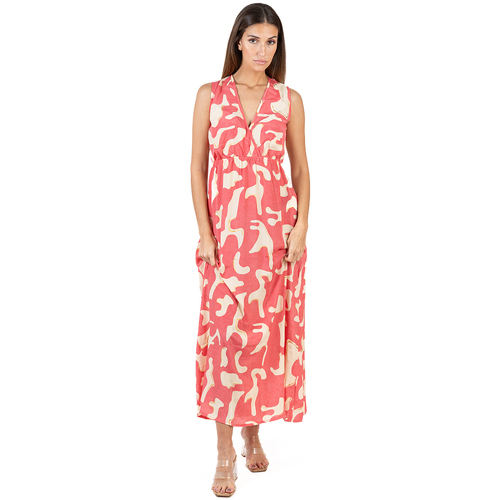 Textil Mulher Vestidos compridos Isla Bonita By Sigris A garantia do preço mais baixo Vermelho