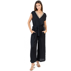 Textil Mulher Macacões/ Jardineiras Isla Bonita By Sigris Bun Preto