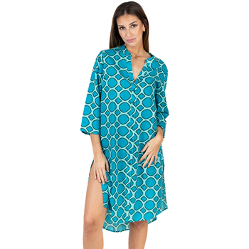 Textil Mulher Vestidos curtos Isla Bonita By Sigris Kurta Azul
