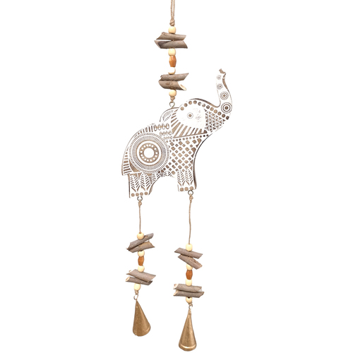 Relógios & jóias Pingentes Signes Grimalt Elefante Móvel Branco