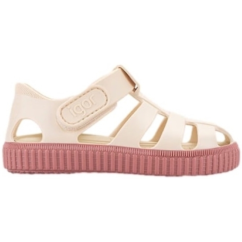 Sapatos Criança Sandálias IGOR Classica V Oceano Azul Marfil - New Pink Rosa