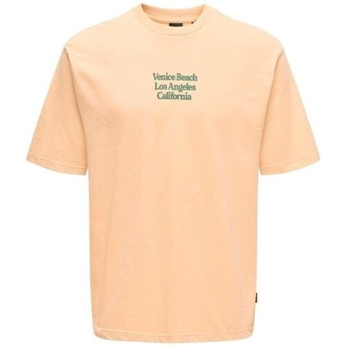 Textil Homem T-Shirt mangas curtas Primavera / Verão  22028736 KENNY Amarelo