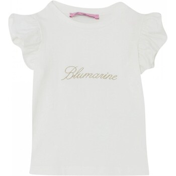 Textil Rapariga T-Shirt mangas curtas Miss Blumarine IA4098J5003 Branco