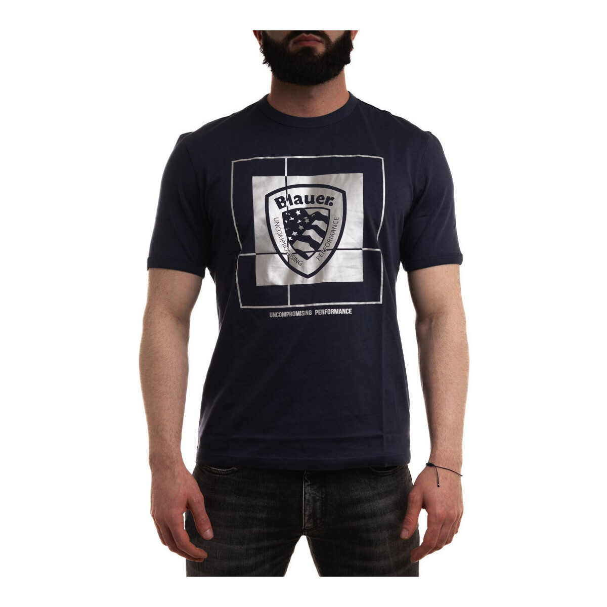 Textil Homem T-shirts e Pólos Blauer 24SBLUH02323 Azul