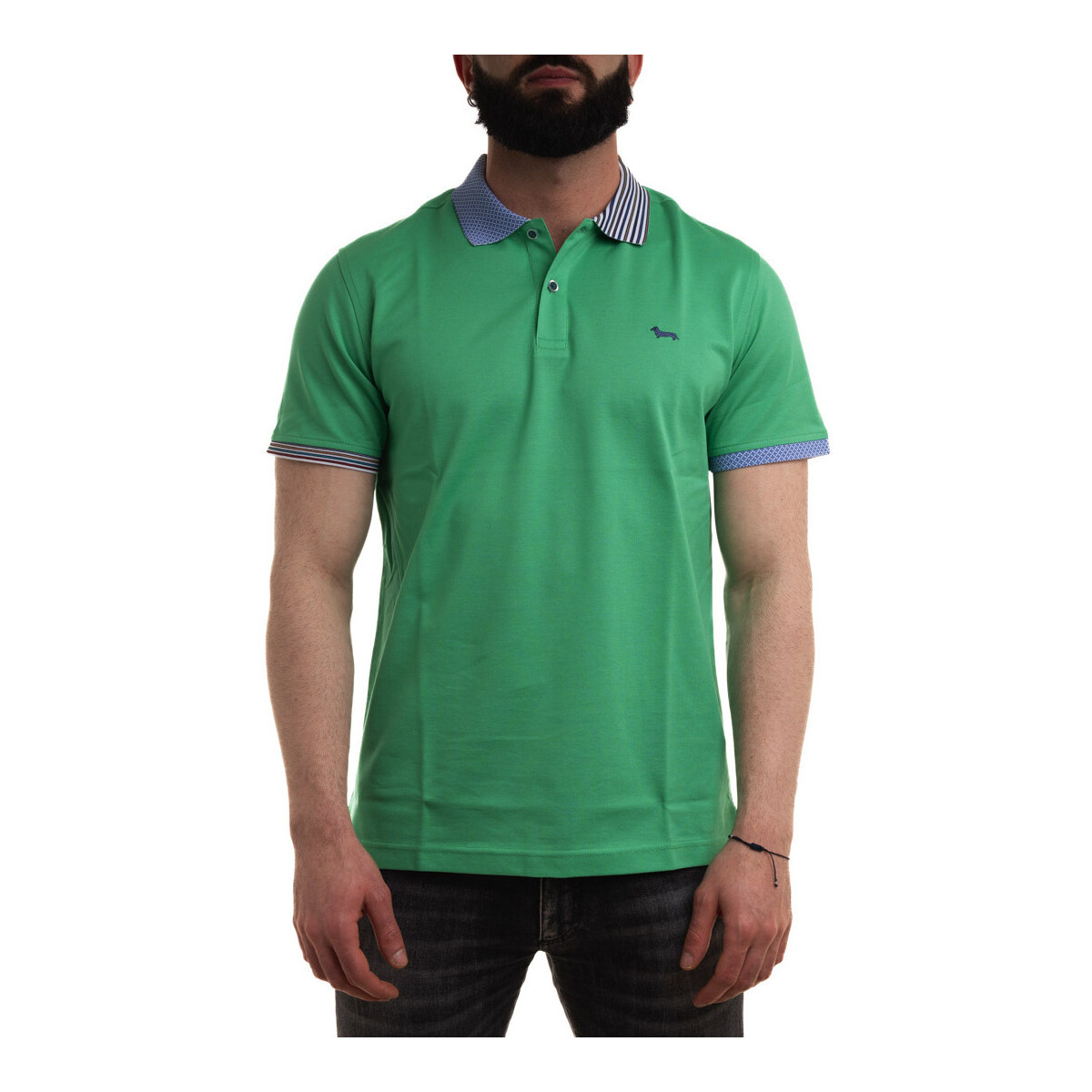 Textil Homem T-shirts e Pólos Harmont & Blaine LRL375021215 Verde