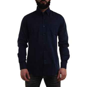 Textil Homem Camisas mangas comprida Cestos e Caixas decorativas 24413074 Azul