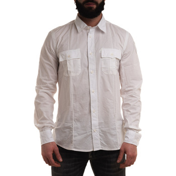 Textil Homem Camisas mangas comprida Blauer 24SBLUS01036 Branco