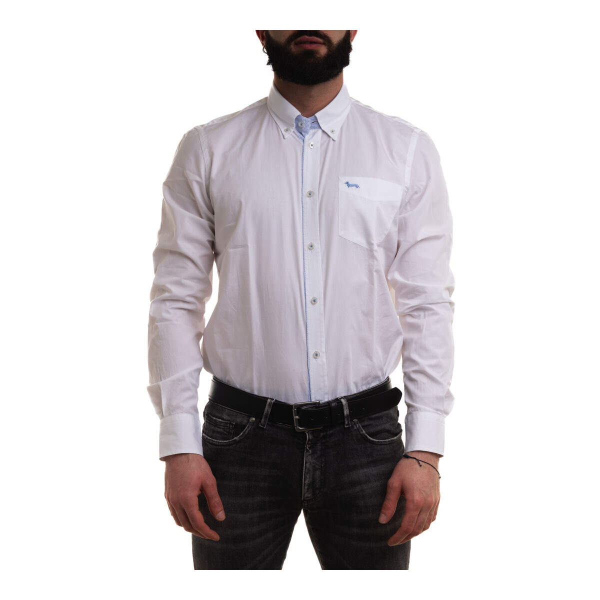 Textil Homem Camisas mangas comprida Harmont & Blaine CRL913011759M Branco