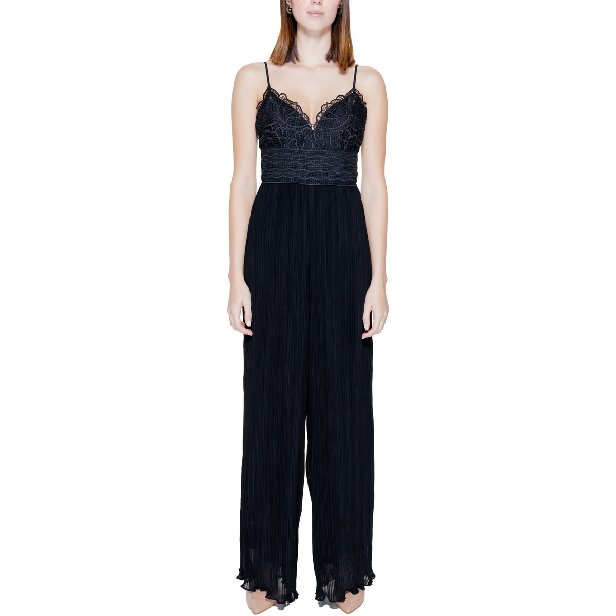 Textil Mulher Macacões/ Jardineiras Guess AMIAH PLEATED W4GD46 WFIJ0 Preto