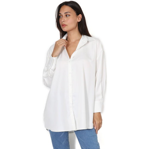 Textil Mulher camisas La Modeuse 70713_P165394 Branco