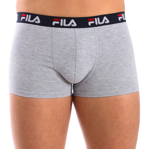 Jacquard Panel Revere Shirt And Shorts Homem Boxer Fila FU5232-999 Cinza