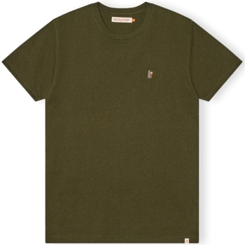 Textil Homem T-shirts e Pólos Revolution T-Shirt Regular 1364 POS - Army Mel Verde
