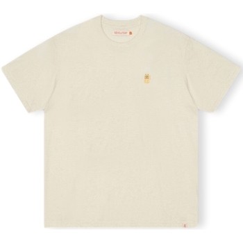 Textil Homem Vestuário homem a menos de 60 Revolution T-Shirt Loose 1366 LUC - Offwhite/Mel Branco