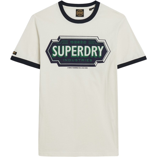Textil tallam T-Shirt mangas curtas Superdry 235501 Branco