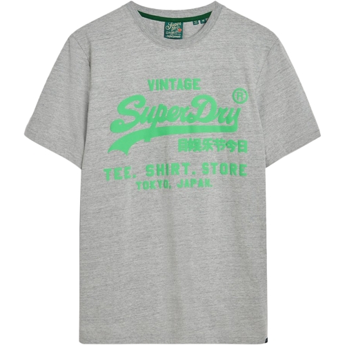 Textil tallam T-Shirt mangas curtas Superdry 235563 Cinza