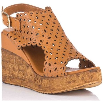 Sapatos Mulher Escarpim Sandals COACH Natalee Jelly C3067 Dark Gold SR24488 Castanho